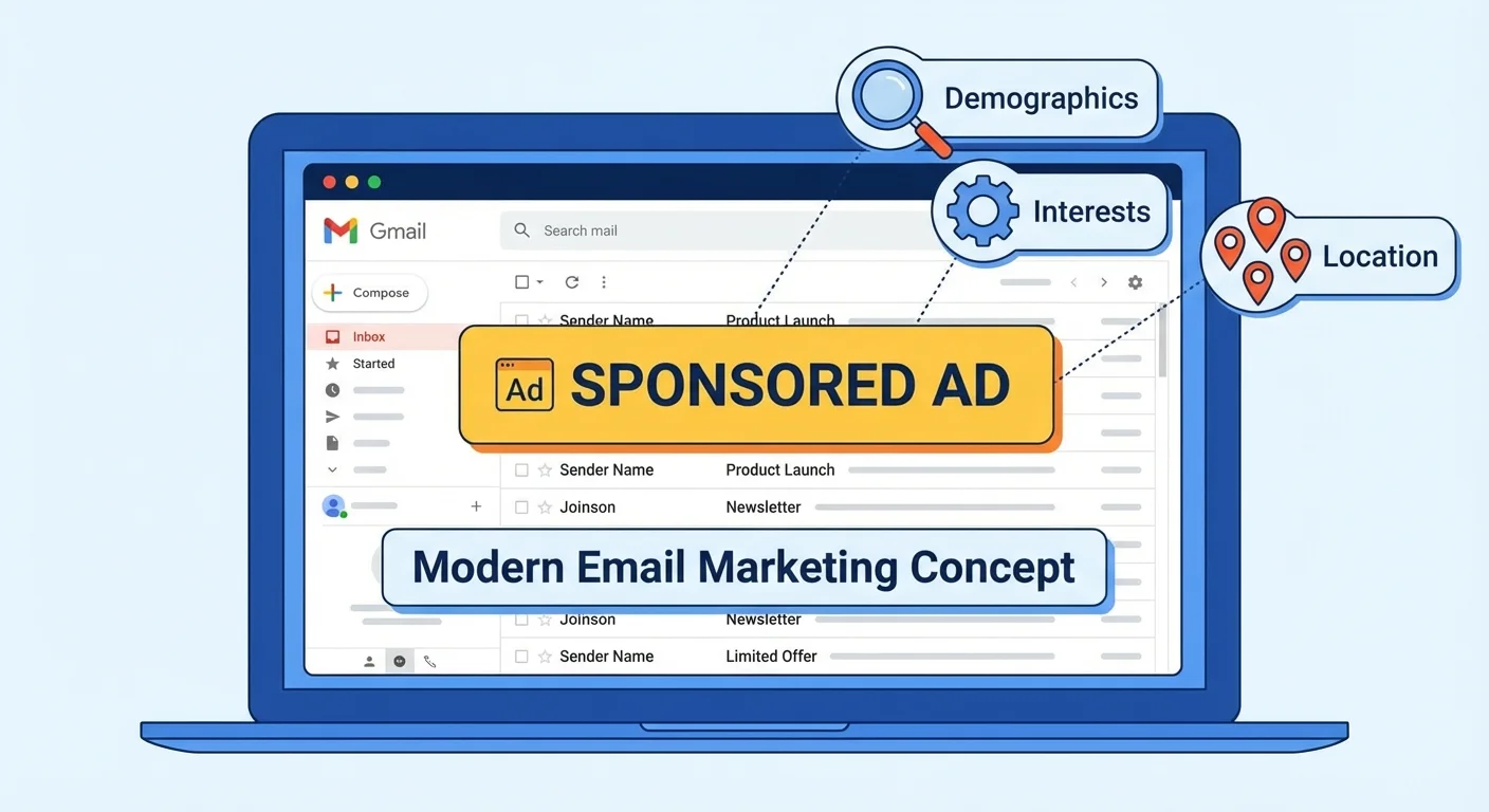 Gmail sponsored ads for targeted traffic