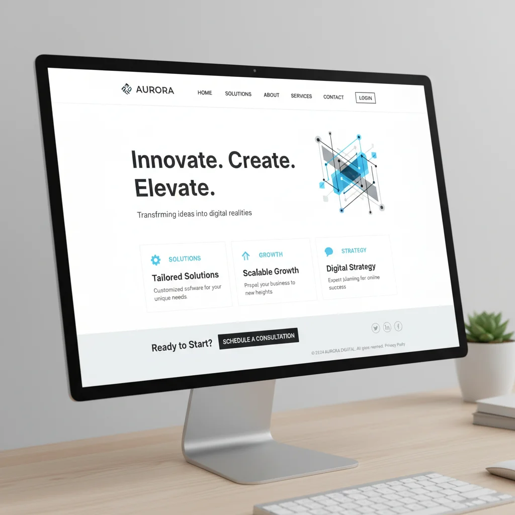 Clean white website background design showing optimal user experience