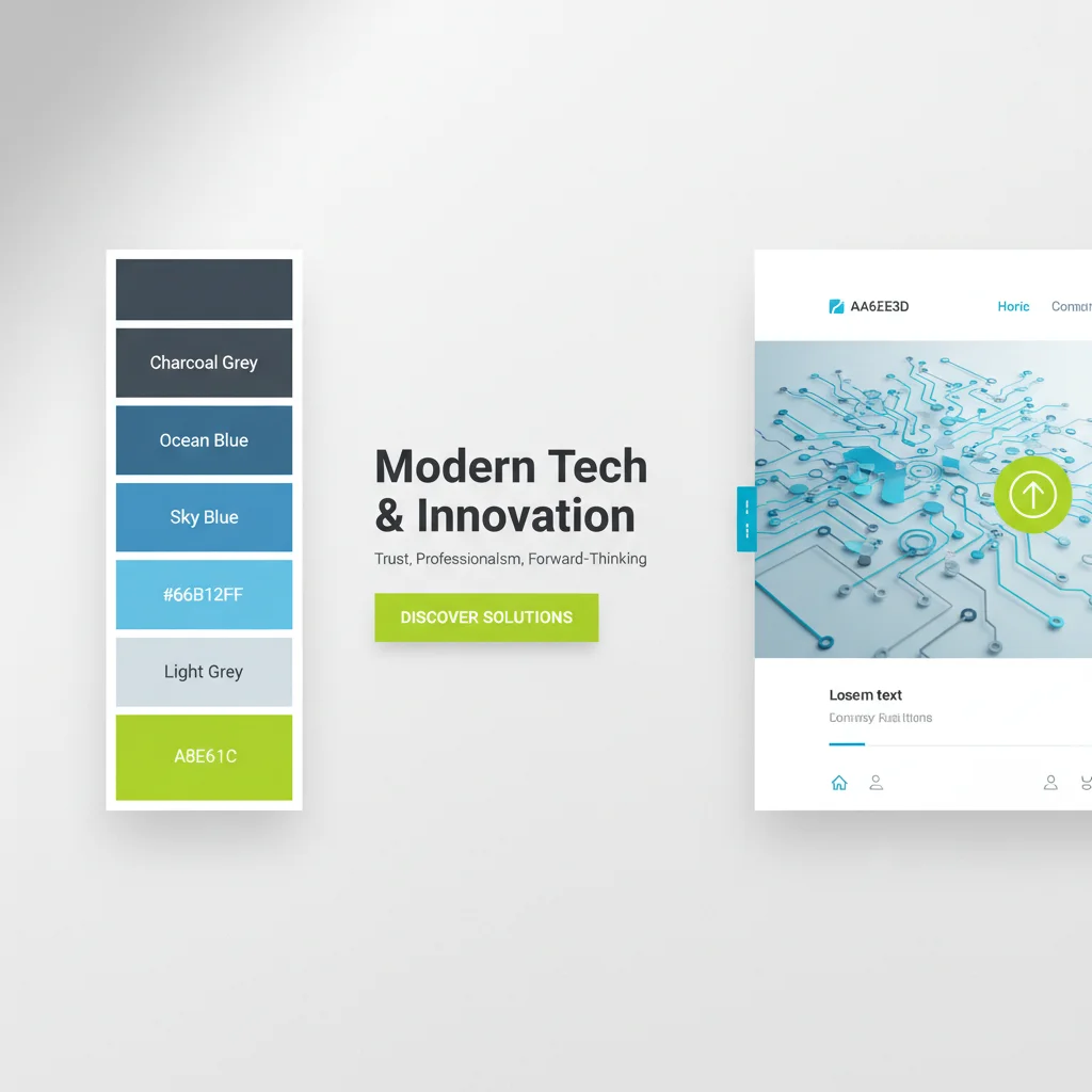 Website colour palette examples showing professional and conversion-focused design choices
