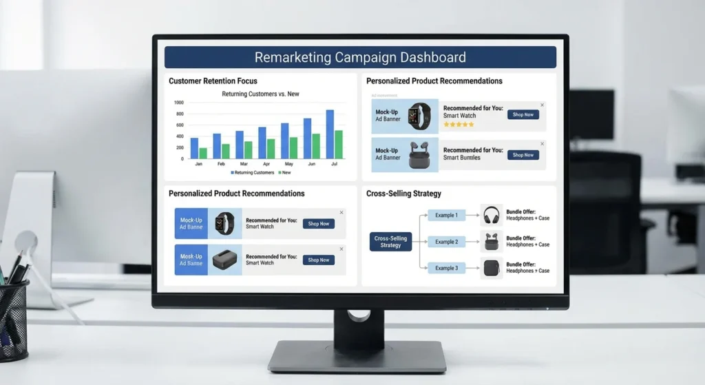 Facebook ads templates dashboard showing campaign performance metrics