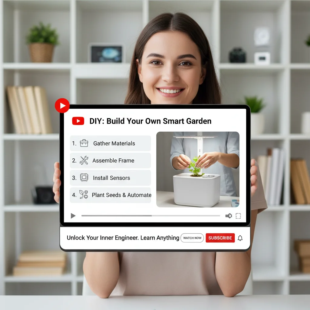 Educational YouTube video ad showing step-by-step tutorial content