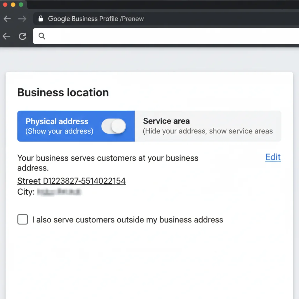 Local business owner using laptop to optimise Google My Business profile for local SEO