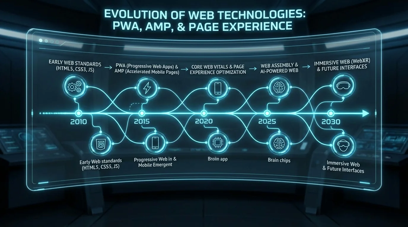 Future web technologies and page experience evolution timeline