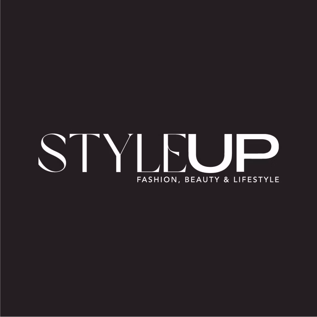White text on a black background reads STYLEUP with STYLE in a thin serif font and UP in bold sans-serif. Below, smaller text says FASHION, BEAUTY & LIFESTYLE, inspired by Indigenous news and stories from National Indigenous Times.