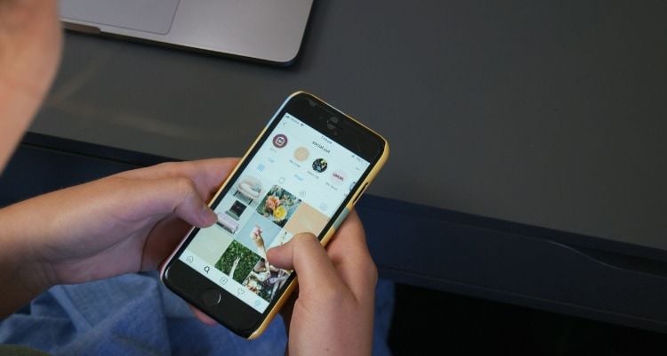 Instagram feed showing authentic lifestyle content mixed with branded partnerships